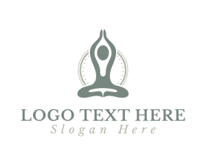 Praying - Yoga Wellness Spa logo design