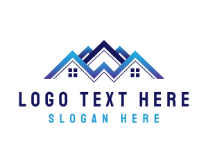 Home Renovation - Roofing House Repair logo design