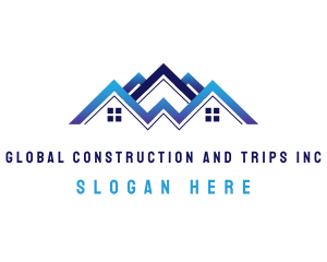 Home Renovation - Roofing House Repair logo design