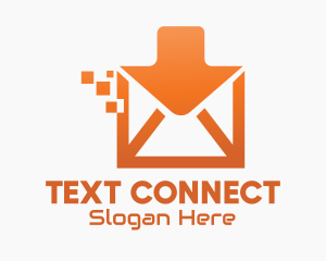 Texting - Orange Digital Inbox logo design