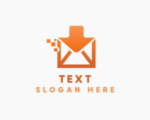 Orange Digital Inbox logo design