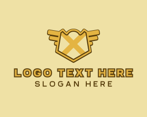 Regal - Modern Cross Wings logo design