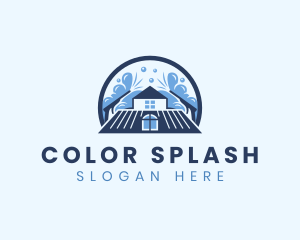 Power Wash Cleaning Maintenance logo design