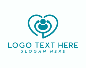 Healthcare - Medical Stethoscope Heart logo design