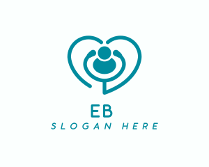 Clinic - Medical Stethoscope Heart logo design