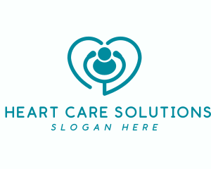 Medical Stethoscope Heart  logo design