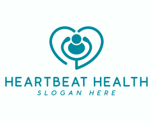 Cardiovascular - Medical Stethoscope Heart logo design