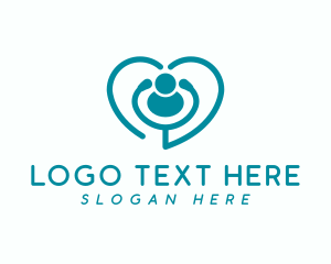 Medical Stethoscope Heart  Logo