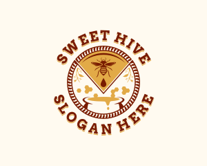 Honeycomb - Honey Bee Honeycomb logo design