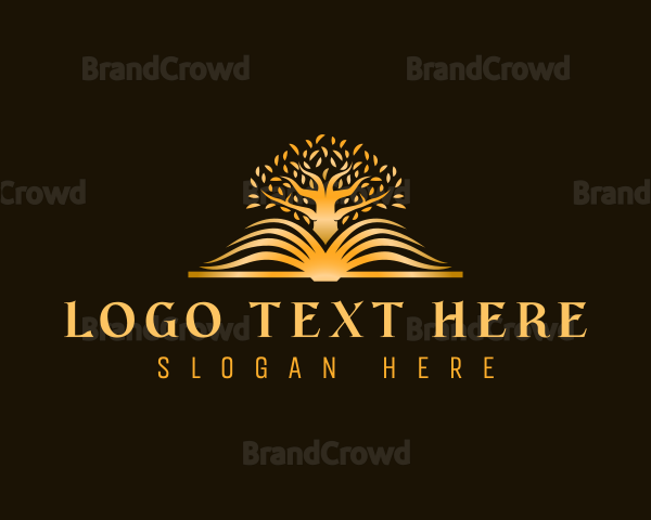 Premium Book Tree Logo