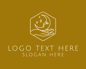 Hexagon - Moon Hand Jewelry logo design