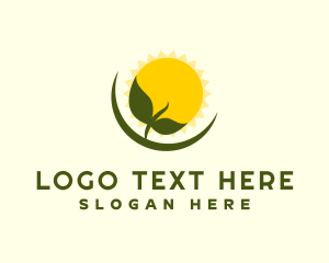 Biodegradable - Sunshine Plant Seedling logo design