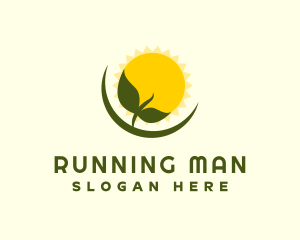 Vegetarian - Sunshine Plant Seedling logo design