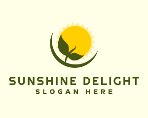 Sunshine Plant Seedling logo design