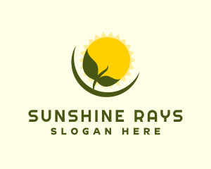 Sunshine Plant Seedling logo design