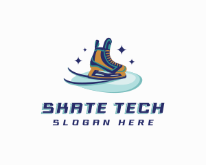 Ice Skate Shoes logo design