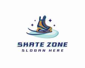 Ice Skate Shoes logo design