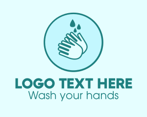 Gel - Clean Wash Hands logo design