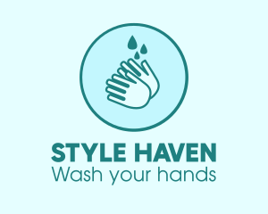 Pointing - Clean Wash Hands logo design