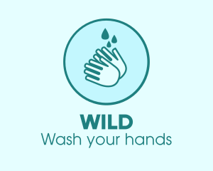 Clean Wash Hands logo design