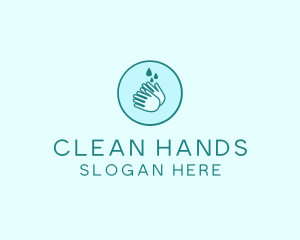 Hygiene - Clean Wash Hands logo design