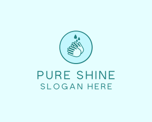 Clean - Clean Wash Hands logo design