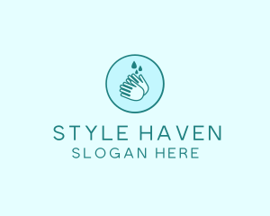 Clean Wash Hands logo design