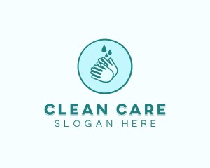 Clean Wash Hands logo design