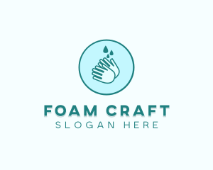 Foam - Clean Wash Hands logo design