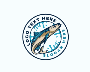 Aquarium Ocean Fish Logo
