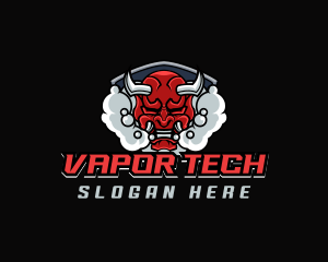 Vapor - Smoke Oni Mask logo design