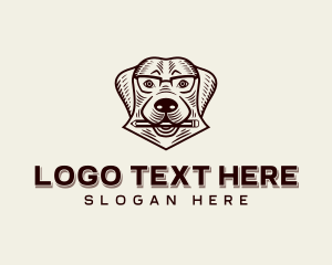 Dog House - Veterinary Dog Pencil logo design