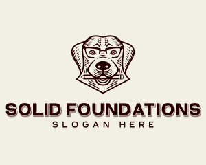 Veterinary Dog Pencil Logo