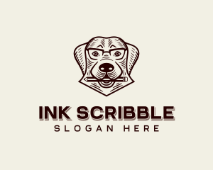 Pencil - Veterinary Dog Pencil logo design