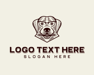 Veterinary Dog Pencil Logo