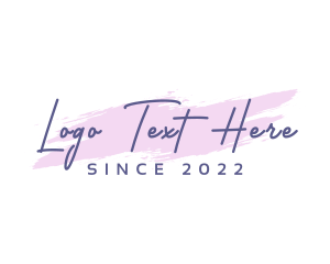 Handwritten - Makeup Cosmetics Signature logo design