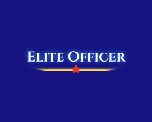 Officer - Glowing Military Veteran logo design