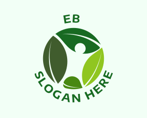 Environment - Human Nature Leaf logo design
