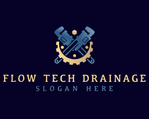 Drainage - Wrench Tool Repair logo design