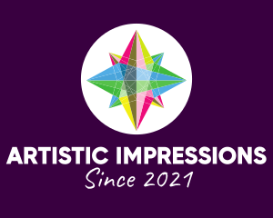 Exhibition - Colorful Crystal Star logo design