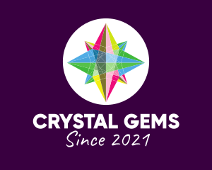 Colorful Crystal Star logo design