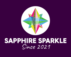 Sapphire - Colorful Crystal Star logo design