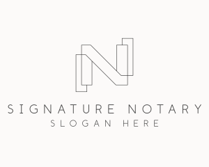 Notary - Notary Legal Advice Firm logo design