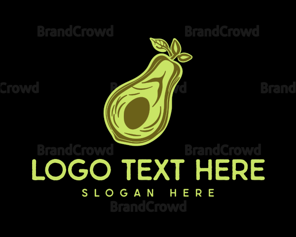 Organic Avocado Grocery Logo