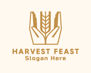 Wheat Farm Hand logo design