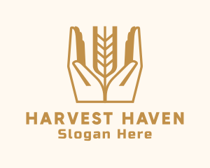 Wheat Farm Hand logo design