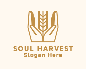 Wheat Farm Hand logo design