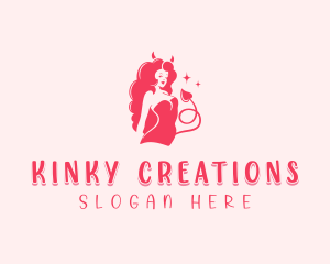 Erotic Demon Girl logo design