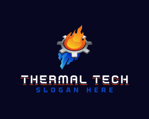 Fire Ice Thermal logo design