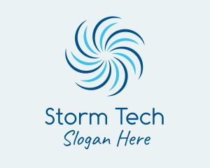 Storm - Strong Cyclone Fan logo design